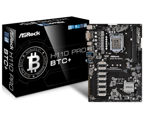 مادربرد ازراک MOTHER BOARD MAIN ASROCK H110 PRO BTC