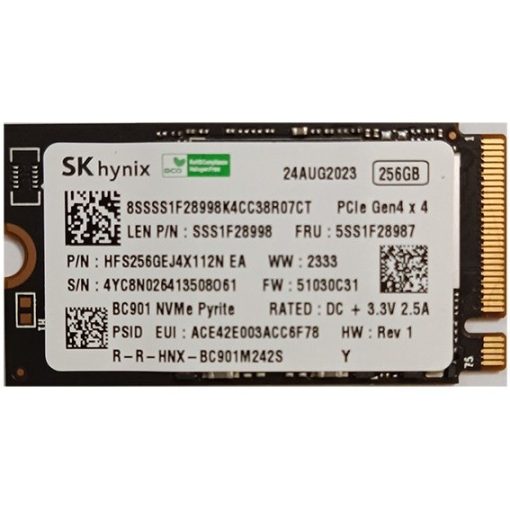 خرید SSD استوک SK hynix BC901 256GB NVMe M.2 PCIe 4.0