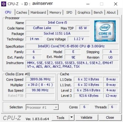 Core i5 8500