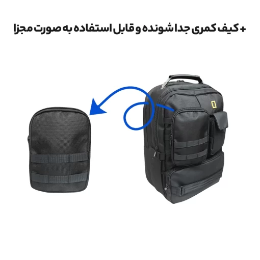 کوله‌پشتی لپ‌تاپ National Geographic مدل Giant | مناسب لپ‌تاپ‌های 15.6 تا 17 اینچ | ضد آب و ارگونومیک - تصویر 5